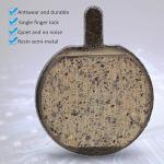 Lwuey Bike Brake Pads, Bicycle Disc Resin Brakes Pad Semi Metal Smooth Braking Low Noise Cycling Pads Kit Mute Accessory KMJG019 fot Camping Outdoor Mountain Bicycles Electric Scooters Bikes 5 Pairs