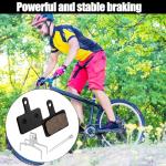 4 Pairs Bike Brake Pads, Resin Semi-Metal Bicycle Disc Brake Pads Replacement for Mountain MTB Ebike for Tektro Shimano TRP Deore Br-M575 B01s Mt200 M525 M515 T615 T675 M505 M495 M486 M485