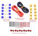 FPVDrone T-Plug EC3 XT60 Male Female Connector Adapters with 14AWG Silicone Wire and Heat Shrink Tubes for RC ESC Lipo Battery Motor(52PCS)