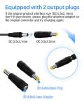 54.6V 3A / 5A Super Fast Charger for 48V Lithium Battery,No Adapter,7 Types of Plugs to Choose from,More Secure.Compatible with Most Plugs. with Cooling System (DC5.5x2.1mm plug-5A)