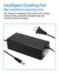 54.6V 3A / 5A Super Fast Charger for 48V Lithium Battery,No Adapter,7 Types of Plugs to Choose from,More Secure.Compatible with Most Plugs. with Cooling System (DC5.5x2.1mm plug-5A)