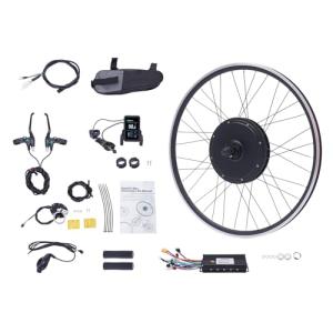 48V 1000W Front Hub Motor Electric Bike Conversion Kit for 28/29 Inch/700C Front Wheel Drive Engine Ebike Conversion Kit with LCD Display&Pedal Assist Sensor