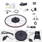 48V 1000W Front Hub Motor Electric Bike Conversion Kit for 28/29 Inch/700C Front Wheel Drive Engine Ebike Conversion Kit with LCD Display&Pedal Assist Sensor