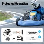 48V 1000W Brush Electric Bicycle Conversion Kit, Brush E-Bike Cycling Motor Controller, High Speed Electric Motor Set for Karts, Beach Bikes, Small Electric Motorcycles