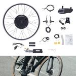 48V 1000W Front Hub Motor Electric Bike Conversion Kit for 28/29 Inch/700C Front Wheel Drive Engine Ebike Conversion Kit with LCD Display&Pedal Assist Sensor