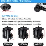 BAFANG BBSHD 48V/52V 500W 750W 1000W Mid Drive Kit with Battery Optional BBS01 BBS02 8FUN DIY Conversion Kit with LCD Display & Chainring Mountain Bike, Road Bike