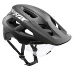 BATFOX Mountain Bike Helmet for Men Women,MTB Bicycle Cycling E-Bike Helmet for Adults Fit(52-60CM) (W/Goggles-Black, L(56-60CM))