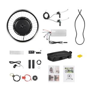 LNUJIUN 20'' E-Bike Front Wheel Conversion Kit 48V 1000W Electric Bicycles Hub Motor Kit with LED Display & Brushless Controller Front Wheel Hub Assembly Motor Kit