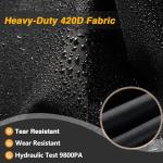 EVRBUL 75L x 30W x 44H Inch Adult Tricycle Cover, Outdoor Storage 3 Wheeled Bike Cover, Heavy Duty 420D Waterproof Electric Trike Cover for 3 Wheeled Bicycles Within 29 Inch