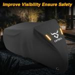 EVRBUL 75L x 30W x 44H Inch Adult Tricycle Cover, Outdoor Storage 3 Wheeled Bike Cover, Heavy Duty 420D Waterproof Electric Trike Cover for 3 Wheeled Bicycles Within 29 Inch