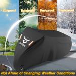EVRBUL 75L x 30W x 44H Inch Adult Tricycle Cover, Outdoor Storage 3 Wheeled Bike Cover, Heavy Duty 420D Waterproof Electric Trike Cover for 3 Wheeled Bicycles Within 29 Inch