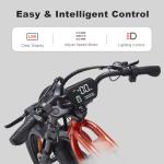 HAPPYRUN Electric Bike for Adults, 2000W/1500W Motor, 48V 25Ah/18Ah Removable Battery, 20" Fat Tire Ebike, 7-Speed Transmission, Up to 32MPH and 68+ Miles Range, All-Terrain E-Bike (G52)