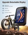 PUCKIPUPPY Dual Motor Electric Bike for Adults, 48V 20AH Battery, Full Suspension 26" Fat Tire E Bike, 28MPH 80Miles Range Mountain Electric Bicycle, 7 Speed, Golden Retriever