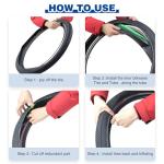 GRELiving 2 Pack Fat Bike Tire Liners,54/80/95/110x2300x1mm Inner Tube Puncture Protector, Anti Puncture for 20"/24"/26"/27.5"/29" MTB/E-Bike/Fat Bike/Sonw Bike (54mm Fits 2-3.5 Inch Tires)