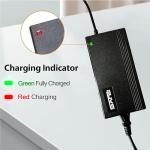 Syvrac 48-54.6V 2A Electric Bike Charger for 48V Lithium Battery Input Voltage AC120V(DC2.1MM Jack Connector)