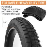 WEIYINGSI Heavy Duty 26X4 98-559 E-Bike Fat Tires, High-Performance Wear-Resistant 26X4.0 Fat Tire and Tube Sets for 26 Inch E-Bike Mountain Snow Bike Tire - 2Pack