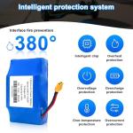 36V Hoverboard Battery Replacement, 4400mAh Rechargeable Li-ion Battery Pack for 36V Electric Scooters & Self-Balancing Boards - Compatible for Most Hoverboard Models Without Axle (10S2P)