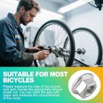 KornaDoz 24PCS M8/M9.5/M10 Bike Axle Nut & Washer Kit - Steel Replacement Parts for Mountain & Road Bikes, Front/Rear Wheel Upgrades with Anti-Slip Design