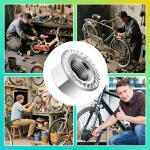 KornaDoz 24PCS M8/M9.5/M10 Bike Axle Nut & Washer Kit - Steel Replacement Parts for Mountain & Road Bikes, Front/Rear Wheel Upgrades with Anti-Slip Design
