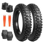 BALINGE 2 Pack Fat Tire for Ebike Mountain Bike Heavy Duty High-Performance Wear-Resistant E-Bike Mountain Snow Bike Tire 20" x 4"，Black，2 Tires 2 Tubes 2levers