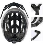 AISSTXOER Adult Bike Helmet for Men Women - 230g Ultra Lightweight Design with USB-C Rechargeable LED Safety Light & Detachable Visor 360° Ventilation Systemfor 12+ with Suggested Fit 56-62cm