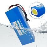 LOLRKO 48V Ebike Battery Built-in 20A BMS,Waterproof Design,Brave The Heat and Cold,1000+ Cycles,for 250W 350W 500W 750w Motor,Perfect for Electric Bike(48V 14000mAH Battery with Charger)