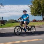 ANCHEER Electric Tricycle for Adults, Peak 600W Electric Trike, 24" 499Wh Folding 3 Wheel Ebike for Adults & Seniors, 15.5MPH & 55Miles Electric Bike, Rear Differential, Rear Basket (Black Tricycle)