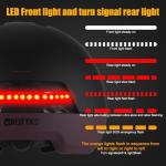 GROTTICO Urban-Smart Bike Helmet for Adult - Front & Rear LED Lights | Turn Signals Remote Control | Brake Warning Light | Removable Visor | Men Women Commuter Bicycle Helmet for E-Bike & Cycling