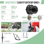 BAFANG 500W/750W 48V Rear Hub Motor Kit - 20"/26"/27.5"/700C (29er Compatible) Rear Wheel Electric Bike Conversion kit for Mountain/City Bikes Ebike Conversion Kit with Battery&Display（Optional