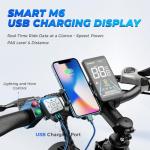 M1 Pro Electric Bike, 1800W Peak Motor Electric Bike for Adults, 26'' x 4.0'' Fat Tire Ebike, 48V 17.5Ah Electric Mountain Bike, 36MPH 85 Miles, 7 Speed 110NM with Rear Basket, UL Certified