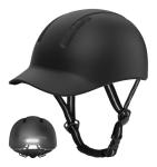 Bike Helmet, Shinmax Adult Bike Helmets for Men Women Bicycle Helmet Lightweight Adjustable Baseball Cap Cycling Helmet with Reflective Strip for Urban Commuter Road Biking (Black)