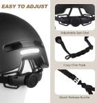 Bike Helmet, Shinmax Adult Bike Helmets for Men Women Bicycle Helmet Lightweight Adjustable Baseball Cap Cycling Helmet with Reflective Strip for Urban Commuter Road Biking (Black)