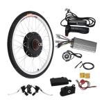 HinLIaDa 48V 1000W Waterproof Ebike Conversion Kit, 26" Rear Powerful Motor Wheel Electric Bicycle Hub Motor Kit Electric Bike Conversion Kit Twist Throttle with 5 Star