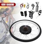 HinLIaDa 48V 1000W Waterproof Ebike Conversion Kit, 26" Rear Powerful Motor Wheel Electric Bicycle Hub Motor Kit Electric Bike Conversion Kit Twist Throttle with 5 Star