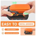 2PCS Power Wheel DIY Adapter for Ridgid AEG 18V Hyper Battery Dock Power Connector for DIY Rc Toy Car Truck, e-Bike, with Fuse & Wire terminals, Work for Rigid L1815R B1820R L1830R Battery (14AW Wire)