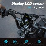 VDL Mountain Electric Bike for Adults, 16" Fat Tire Ebike, Wider Seat 800W Peak Motor, Removable Battery, Front Fork Suspension, 20MPH, UP to 35 Miles Mountain Ebike, for Leisure Riding&Commuting
