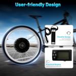 EEYBLAEEY 1000W 48V 26 Inch Electric Bike Conversion Kit E-Bike Conversion Kit with LCD Display and All Necessary Accessories for DIY E-Bike Kit 26 Inch Bicycles
