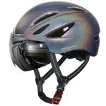 Odoland Adults Bike Helmet with Removable Magnetic Sun Visor, Adjustable Dial Fit Bicycle Cycling Helmet for Mountain Road Bike, Certified Lightweight MTB Ebike Helmet for Men Women, Giltter Galaxy