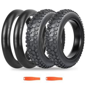BALINGE 2 Pack Fat Tire for Ebike Mountain Bike Heavy Duty High-Performance Wear-Resistant E-Bike Mountain Snow Bike Tire 20" x 4"，Black，2 Tires 2 Tubes 2levers