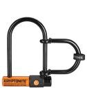 Kryptonite Messenger Mini Bike U-Lock with Wheel Extender, Heavy Duty Anti-Theft Bicycle U Lock, 11mm Steel Shackle with Keys, High Security Lock for E-Bike, Bicycles, Scooters