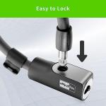 eMjollRay 4 Feet Scooter Lock - Anti Theft Cable Lock with Mounting Bracket, Fits Electric Scooter, Road Bike, Mountain Bike