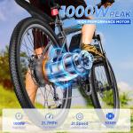 Funhang 1000W Electric Mountain Bike for Adults