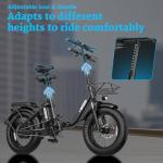 Folding Electric Bike for Adults with Fat Tires