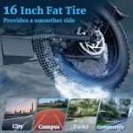 Folding Electric Bike for Adults with Fat Tires