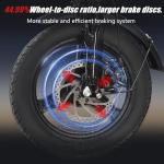 VeloTek 14" Campus Electric Bike, 20 MPH, Dual Disc Brake, Portable and Comfort, Foldable E-Bike for Adults (302-10A)