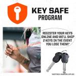 Kryptonite Keeper Bike U-Lock Standard with Braided Steel Cable, Heavy Duty Anti-Theft Bicycle U Lock, 12mm Shackle and 10mm x4ft Length Security Cable with Mounting Bracket and Keys,Black
