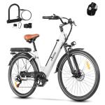 Axiniu 26" Step-Thru Electric Bike for Adults