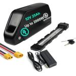 (UL certificated) 52V 25Ah Ebike Batterey W/Grade A Cells - Lithium Ion Battery Pack for 48Volt 1000W 1500W Electric Bicycle Conersion Kit Bafang and Front Rear Wheel Kit