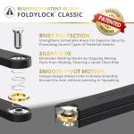 Seatylock FoldyLock Classic 100 Folding Bike Lock - Patented 16/18 High Security Sold Secure Gold Bicycle Lock - Heavy Duty Anti Theft Secure Guard with Keys & Case Mount - 39.4"