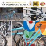 Seatylock FoldyLock Classic 100 Folding Bike Lock - Patented 16/18 High Security Sold Secure Gold Bicycle Lock - Heavy Duty Anti Theft Secure Guard with Keys & Case Mount - 39.4"